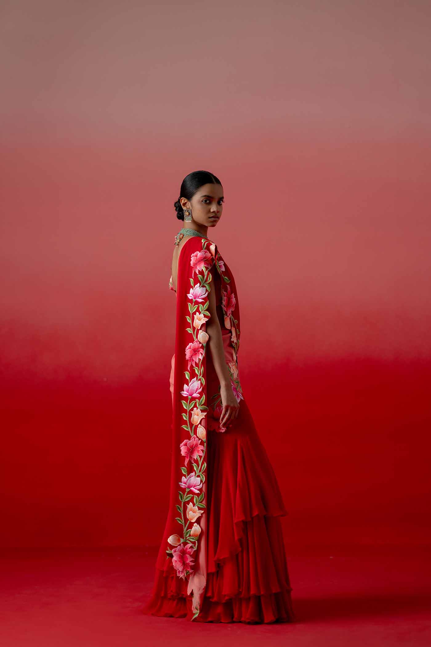 Scarlet Bloom Lehenga