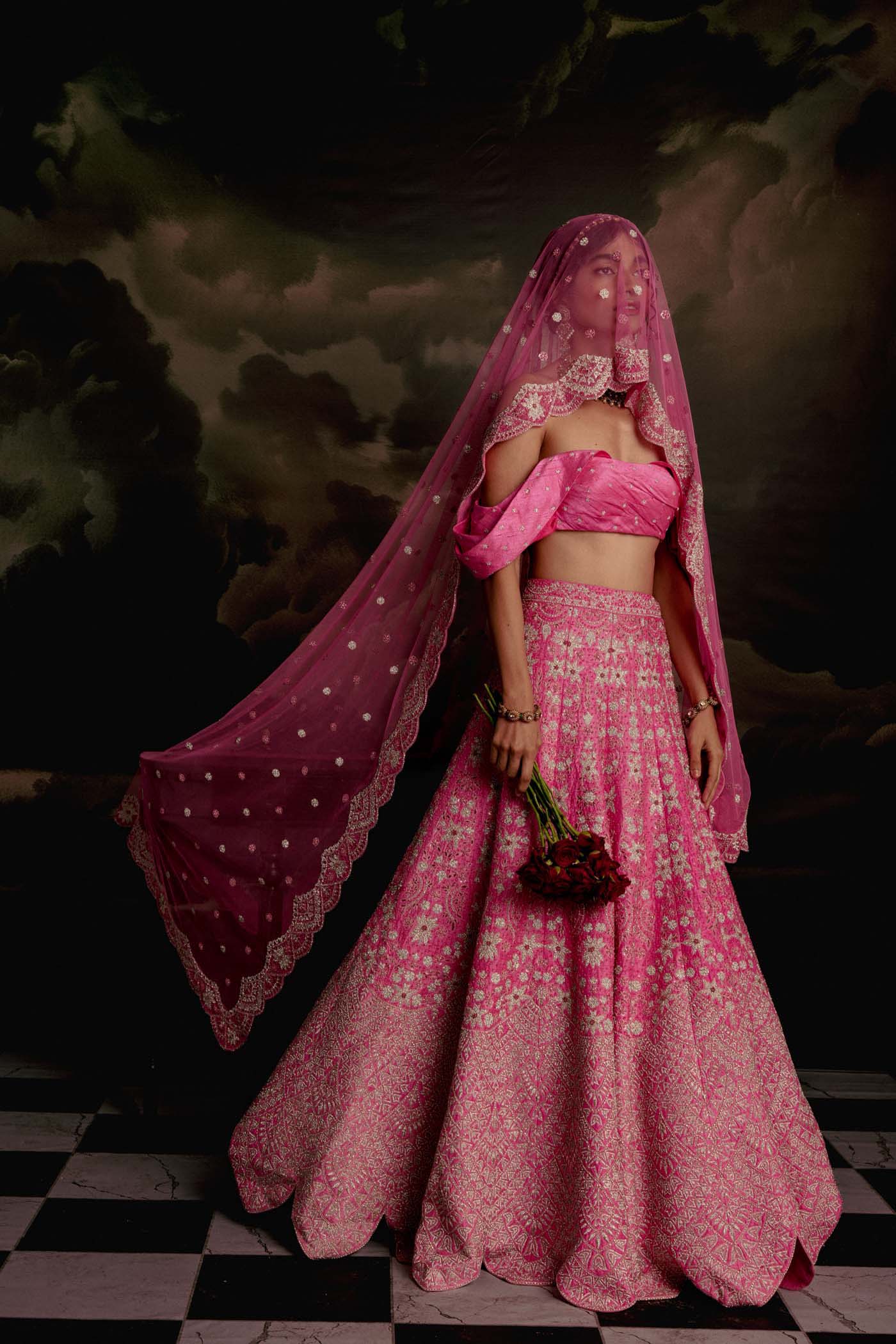 Rosy Radiance Lehenga Set