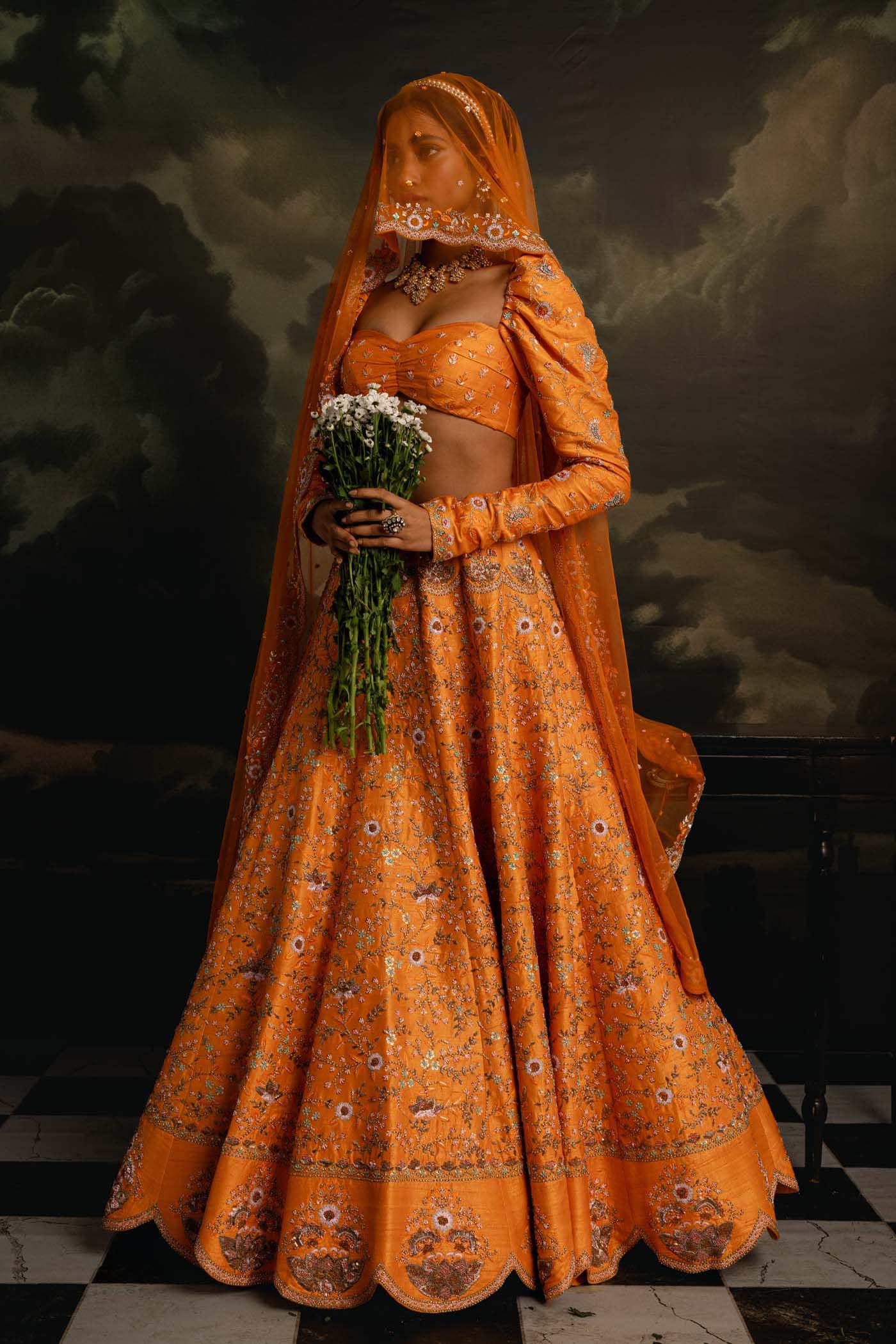 Amber Radiance Lehenga Set