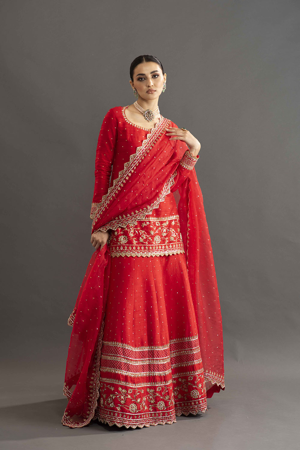 Samantha Ruth Prabhu in Heavy Embroidered Sharara - Red